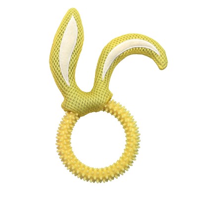 Top sell OEM wholesale dog training toy TPR ring  with rope Pet toys for Large Dogs Small Dog